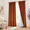 B | Burnt Orange-52"W x 108"L (Pack of 2)-Back Tab, variant on Beige Blackout Polyester Curta84 Inch Long Thermalulated Room Darkening Lined Curtain Drapes Luxury Tab Windows For Bedroom Living