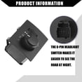 thumbnail image 6 of No.68019567AC/68019567AD Car Headlight Switch Replacement for Chrysler 300 for Dodge Challenger Black, 6 of 6