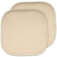 thumbnail image 2 of Honeycomb Memory Foam Chair Cushion Pad 16" x 16" Non-Slip Back 2 Pack Linen, 2 of 8
