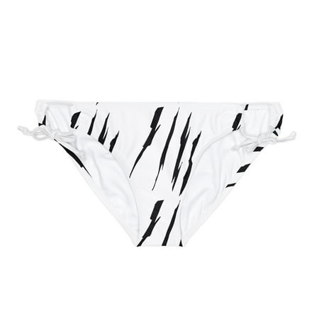 Effete Feline Claw Marks Scratch Loop Tie Side Bikini Bottom (AOP)