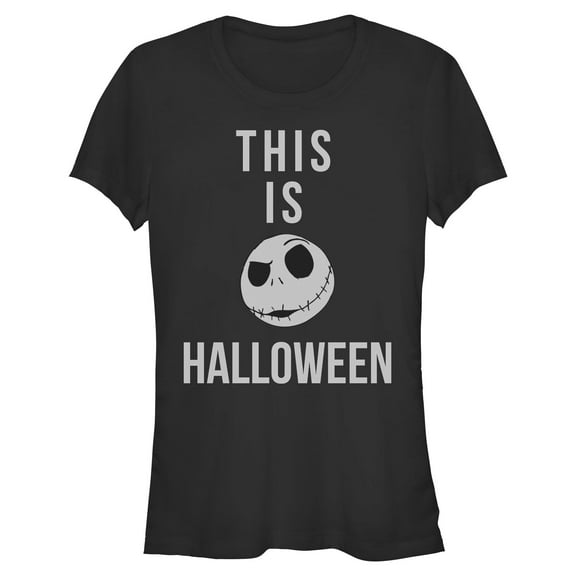 Juniors The Nightmare Before Christmas Jack This is Halloween T Shirt