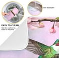 thumbnail image 2 of Dish Drying Mat Hummingbird and Flowers Absorbent Dry Mats for Dishes Draining Pad for Kitchen Countertop 18" x 24", 2 of 7