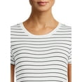 thumbnail image 6 of Time and Tru Maternity Essentials Short Sleeve Tee, Sizes S- XXL, 6 of 6