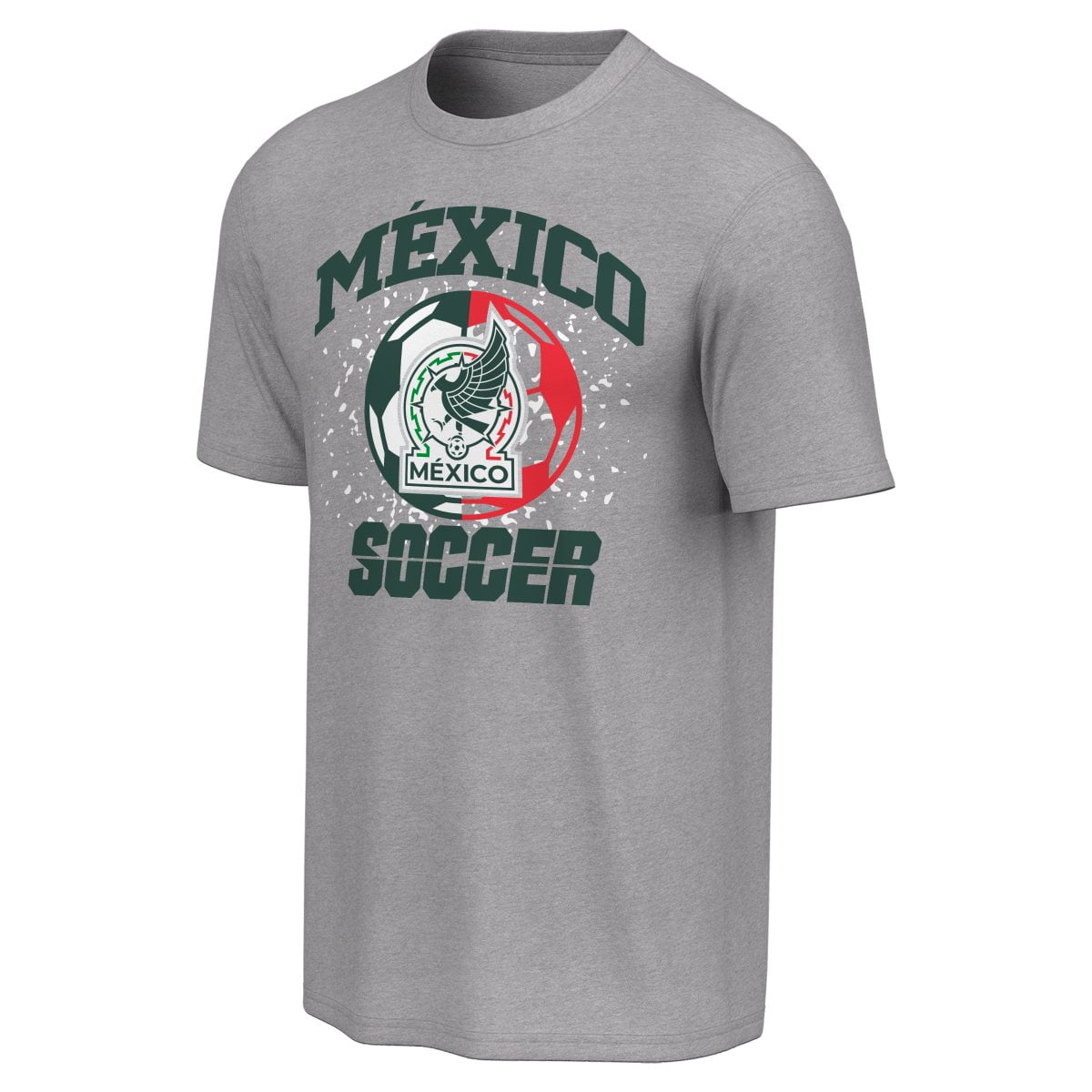 Mexico National Team Men's Gray Soccer Ball Tee