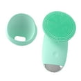 thumbnail image 2 of Cepillo limpiador facial eléctrico recargable, herramientas de limpieza facial para el hogar, interior y exterior. verde, 2 of 9