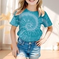 thumbnail image 2 of T-shirt à Manches Courtes Imprimé Coloré Printemps Été pour Filles Bébés, 2 of 4