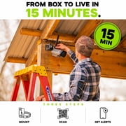 TACTACAM Defend Cellular Security Camera Bundle Solar Panel + Rechargeable Battery + 32GB SD Card 4G LTE No WiFi Needed Wireless Outdoor Camera for Remote Property, Cabin, Ranch, Job Site