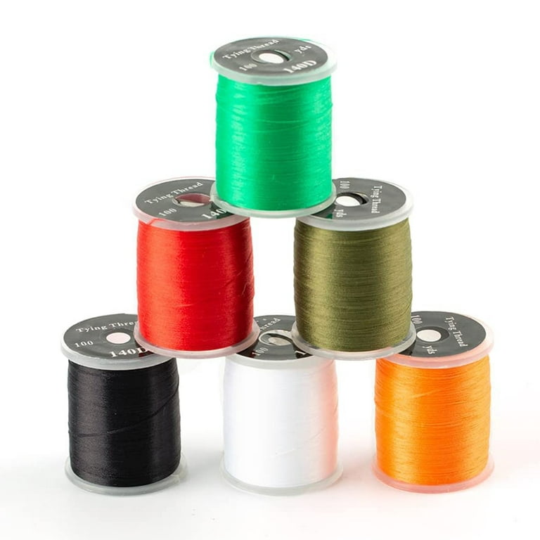 140D Fly Tying Thread Kit Material Tie Dry Wet Flies Nymph Elastic Wire 