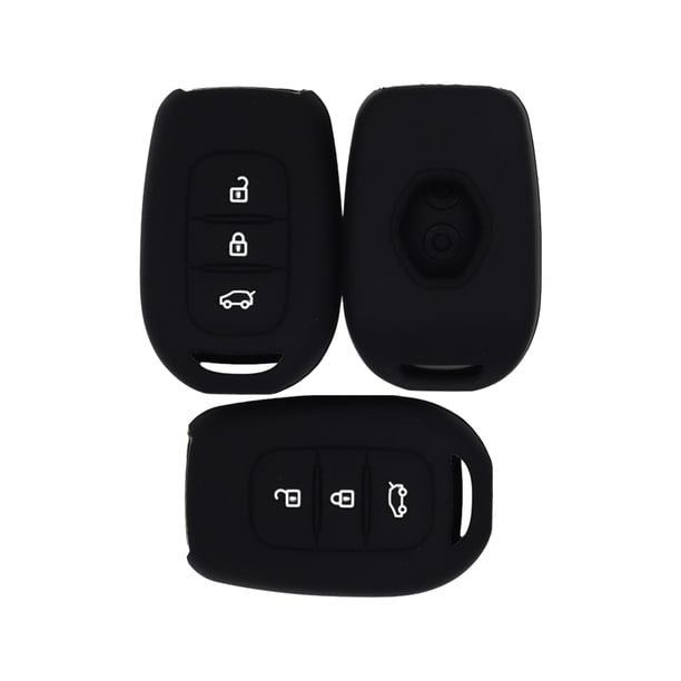 Matsuzay 3 piezas y personalice la llave del coche con funda de silicona segura y respetuosa con el medio ambiente, no tóxica Electrónica negro