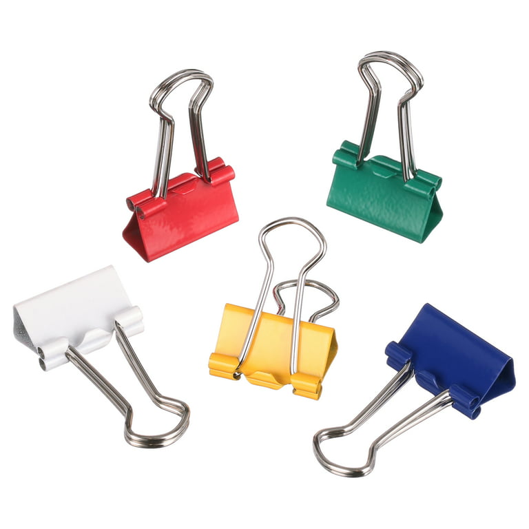 Officemate Mini Binder Clips, Assorted Colors, 60 Clips per Tub (31024)
