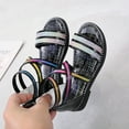 thumbnail image 4 of Icvfdpl Sandals For Kids Toddler Girl With Zipper Strappy Little Kid Big Princess Roman Shoes Seaside Elegant 13 Years-13.5 Years, 4 of 6