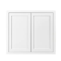 27" Wide 30" Tall 14" Deep Cabinet Snow White Inset Shaker - Double Door