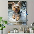 thumbnail image 4 of Yorkshire Terrier Dog Canvas Print/Wall Art，Suitable for Living Room， Bedroom， Bathroom， Kitchen， and Office Decoration., 4 of 8
