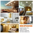 thumbnail image 6 of 5CCT LED RV Dome Ceiling Lights, On/Off Switch, DC 12V Surface Mount Interior Puck Light for Slim Motorhome, Trailer, Boat, Camper Lighting, 5W, 2700K/3000K/3500K/4000K/5000K, 4.5 Inch, 6 Pack, 6 of 7