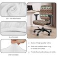 thumbnail image 6 of FKELYI 2 Pcs Office Chair Cover Removable Soft Swivel Computer Chair Slipcover Ethnic Tribal Geometric Cowboy Print Anti-Dust Armchair Protector for Home Office Decor, 6 of 7