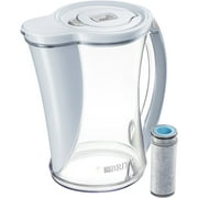 Brita Stream Filter As You Pour Water Pitcher with 1 Filter, Cascade - BPA Free - Ice - 12 Cup