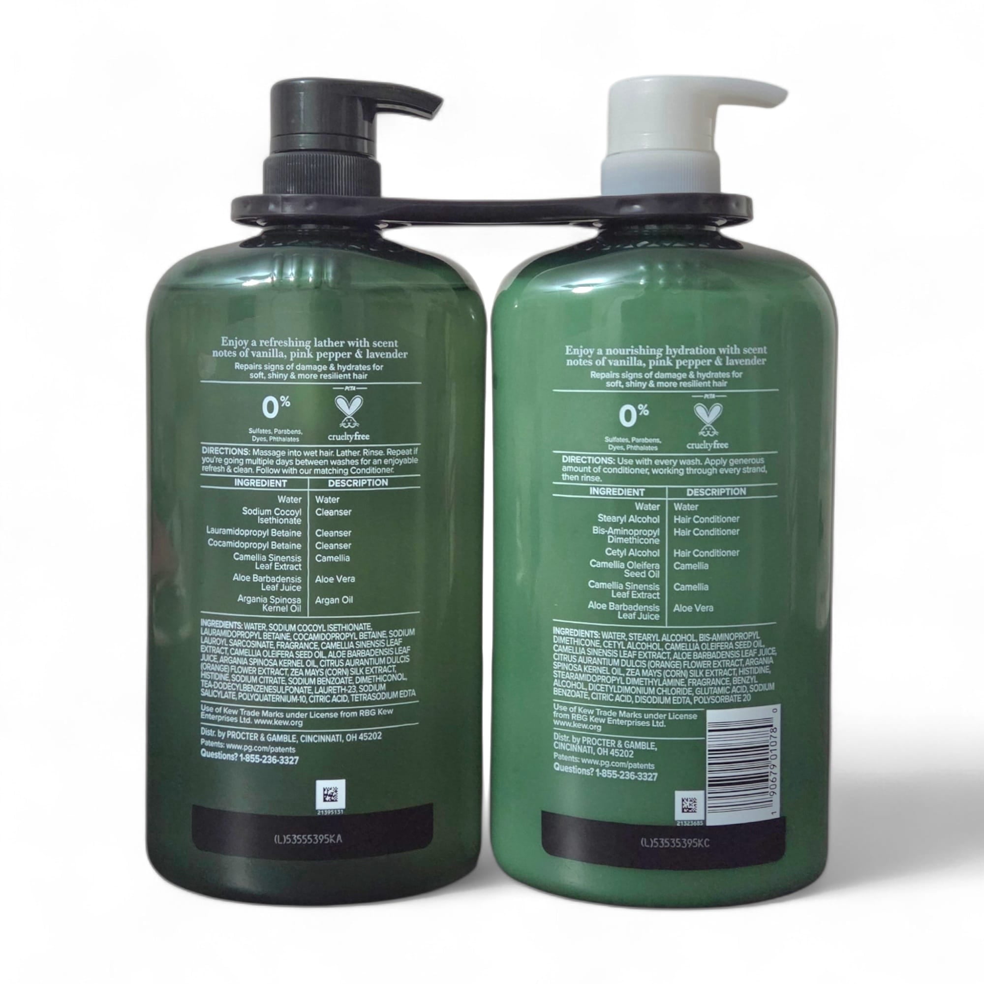 Herbal Essences Repair + Strength + Hydrate Shampoo & Conditioner Set, Argan Oil & Green Tea, 33.8 fl oz Each