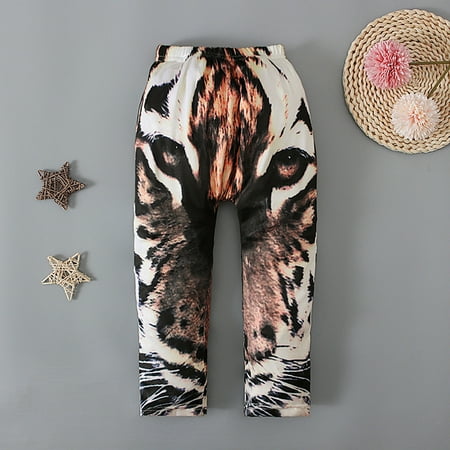 

Wolfast Promotion Toddler Baby Boys Girls Fashion Animal Print Leopard Pattern Casual Trousers Pants