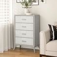 thumbnail image 4 of Nola Home Commode 4 Tiroirs, Rangement 4 Tiroirs Gris, 4 of 6