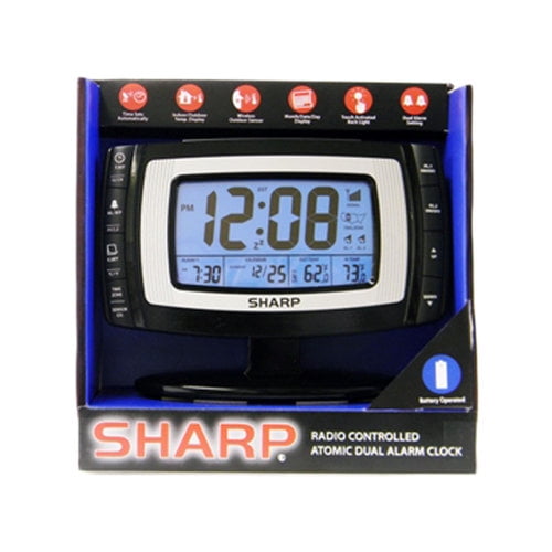 Sharp Atomic Dual Alarm Weather Clock
