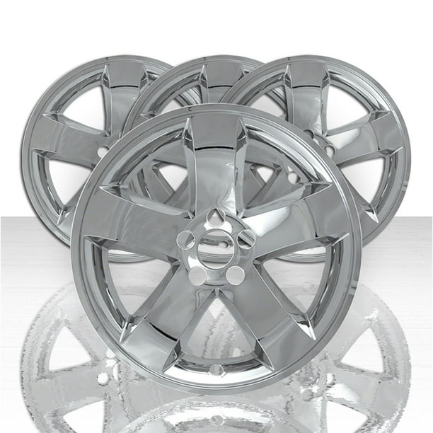 Set of 4 18" 5 Spoke Wheel Skins for 20092014 Dodge Challenger Chrome