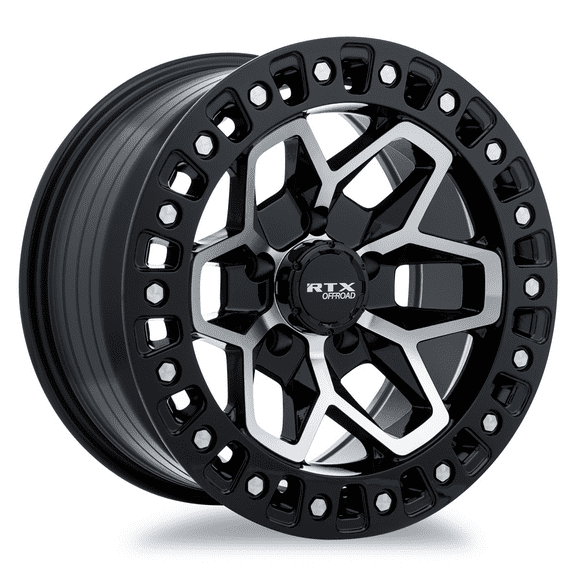 17x9 RTX Zion Gloss Black Machined Wheel 5x5 (0mm)