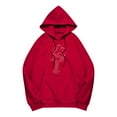 thumbnail image 4 of Chandail à Capuche pour Femmes Élégant Basique Manches Longues Col Rond Décontracté Doux Confortable pour l'Hiver, 4 of 5