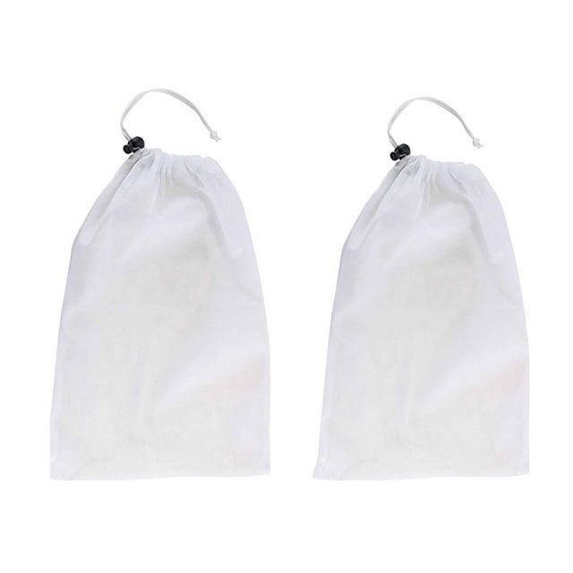 JilgTeok 2 Packs Pool Vacuum Filter Bags 13x8 Inch Fine Mesh Replacement for Leaf Eater Cleaner Swimming Pool Pond Aquarium Accessories