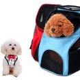 thumbnail image 3 of Flmtop Extérieur Voyage Chien Chiot Maille Respirante Poitrine Sac à Dos de Transport Rouge, 3 of 9