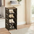 thumbnail image 4 of dajkiuy 5-Tier Small Shoe Rack, Vertical Narrow Stackable Organizer, Shoe Storage for Closet, Entryway, and Small Spaces, 4 of 6
