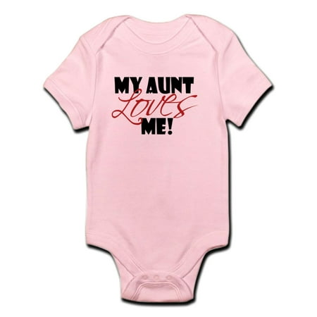 

CafePress - My Aunt Loves Me Infant Bodysuit - Baby Light Bodysuit