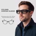thumbnail image 3 of Photochromic Polarized Over Glasses Sunglasses for Prescription Eyeglasses, UV400 Transition Lenses, TR90 Lightweight 26g, Glare Reduction Sunglasses for Men & Women, 3 of 7