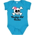 thumbnail image 3 of Inktastic Daddy's Little Rocker Skull Girls Baby Bodysuit, 3 of 5