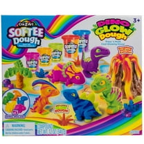 Cra-Z-Art Softee Dough Multicolor Dino Glow Dough, 1 Dough Set, Ages 3 and up