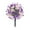 Purple+Purple White, variant on Artificial Boxwood Topiary Ball Trees with Morning Glory Flower, Faux Shrub Bushes with Ground Spike, UV Resistant Fake Boxwood Plants for Indoor, Garden, Porch, Patio Decor