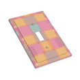 thumbnail image 3 of ZICANCN Outlet Covers Wall Plate, Colorful Puzzle Grid Light Switch Cover Decorative, Duplex Toggle Combo 1-Gang, 3 of 9