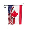 thumbnail image 4 of American Flag Waving Show Canada Flag Canadian American Friendship Proud Root Garden Flag, Double-Sided Decorative Outdoor Flag, Patriotic Polyester Yard Flag 12 x 18 in, 4 of 5