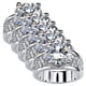 thumbnail image 1 of Anillos de Amistad RadiantGlo 5Pzas Talla 6 16.5mmØ Circunferencia 52mm Circonia/Metal Plata. High Monaco MXRGL-005, 1 of 1