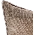 thumbnail image 2 of Austin Horn Classics Chenille Pillows With "Blanket Stitch" Cover Only Set Of 2 Taupe 13"X20", 2 of 3