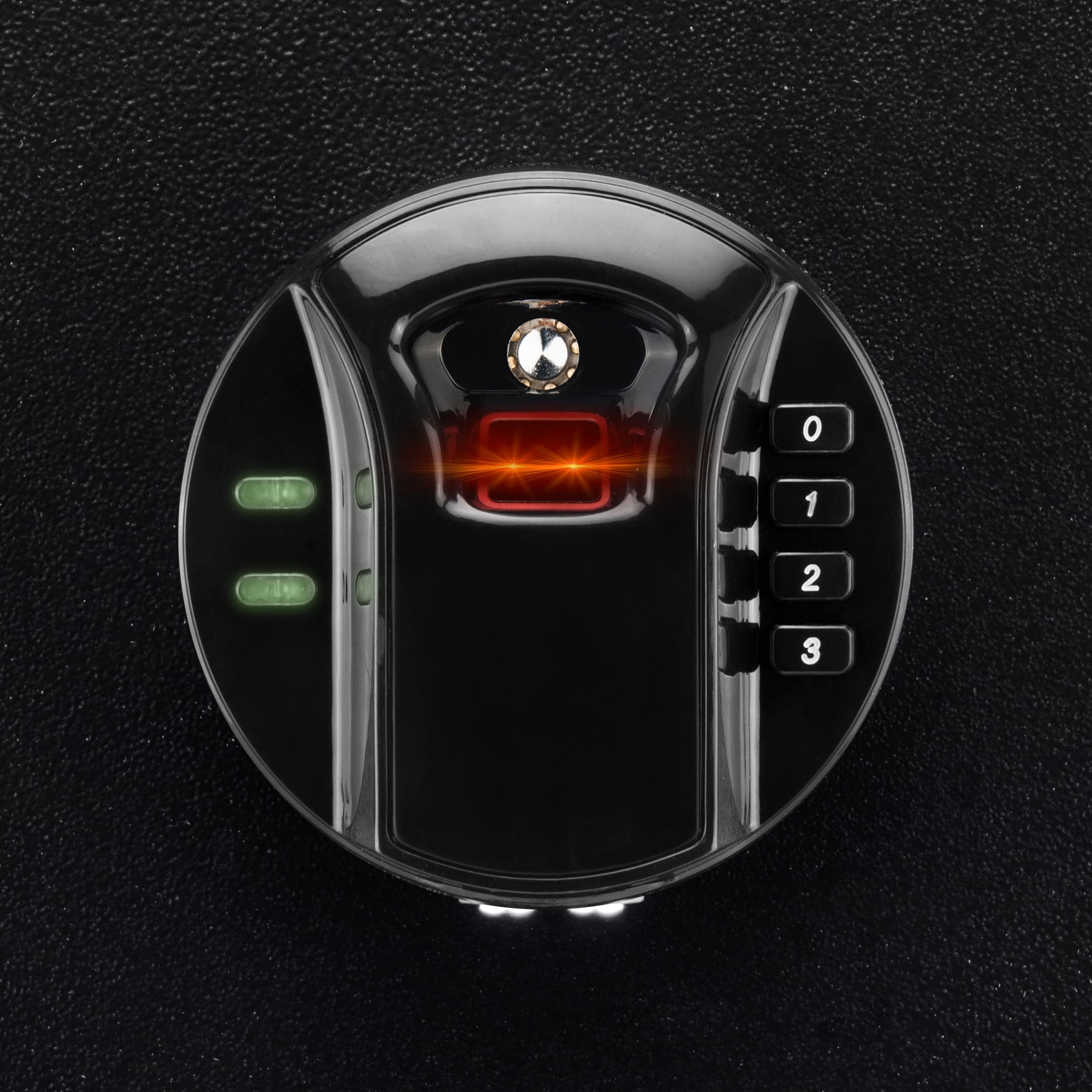 Barska HQ800 Biometric Keypad Rifle Safe, 4 Position Rack, 66 lbs