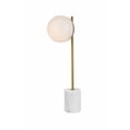 thumbnail image 3 of Living District Eclipse 1-Light Metal & Glass Table Lamp in Black/Frosted White, 3 of 5