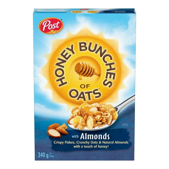 Post Honey Bunches of Oats With Almond Cereal, Post Honey Bunches of Oats With Almond Cereal 340g