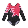 thumbnail image 4 of Xmarks Girls Gymnastics Leotards Long Sleeve with Shorts Outfits Sparkle Kids One-Piece/Three-Piece Colorful Dancewear Bodysuit 3-12Y, 4 of 8