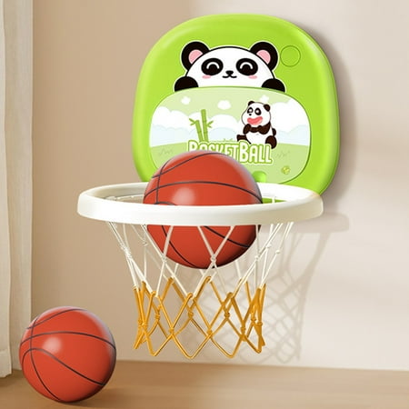 Jacenvly New Toddler Toys Indoor Hanging Basketball Hoop for Babies 12 3 Years Old Baby Basketball Stand for Home Use Ball Toy for Boys Boys Toys Age 8-10