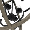 thumbnail image 5 of Hunter - Gablecrest 4-light French Oak, Large Pendant Light, Dimmable, Transitional Style, Sphere Shaped, for Bedrooms, Dining, Living Rooms - 19097, 5 of 10