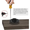thumbnail image 5 of Freestanding Tissue Paper Holder Industrial Toilet Paper Stand with Wood Shelf, 5 of 7