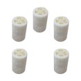 thumbnail image 2 of 5 esponjas de baño de lufa de 10 cm para ducha, exfoliantes corporales, limpiadores profundos, cuencos, esponjas blancas, 2 of 7