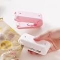 thumbnail image 2 of White Handheld Mini Heat Sealer for Plastic & Snack Bags - Portable ABS Food Freshness Sealing Tool, Easy to Use, Requires 2 AA Batteries (Not Included) - Compact Home Kitchen Sealing Device, 2 of 6