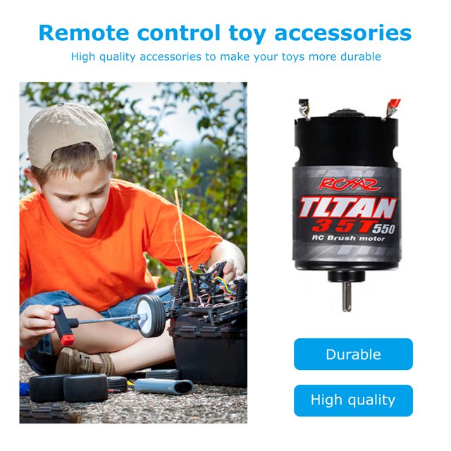Motor Cepillado Rc Motor de oruga cepillado 550, resistente al agua, Motor cepillado 550 320A ESC para coche modelo RC Ndcxsfigh libre de BPA