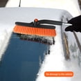 thumbnail image 4 of 33.27" Extendable Ice Scrapers for Car Windshield 2-in-1 Snow Brush for Car Snow Scraper for Car Snow Scraper and Brush with Ergonomic Foam Grip for Cars, Trucks, SUVs with 360° Pivoting Brush Head, 4 of 6